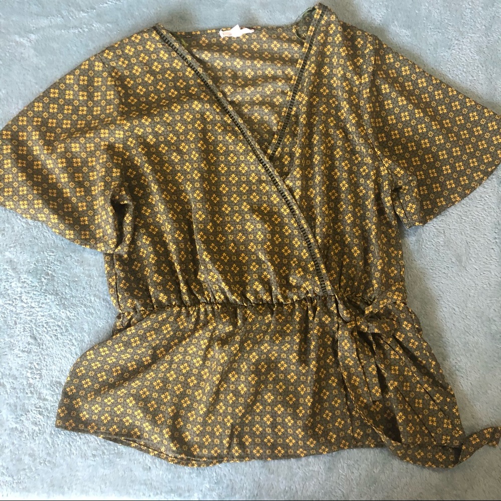 Faux Wrap Top - XL